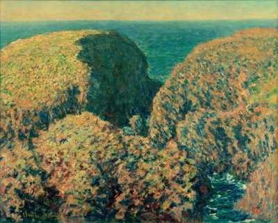Felsblock, Belle-Ile von Claude Monet